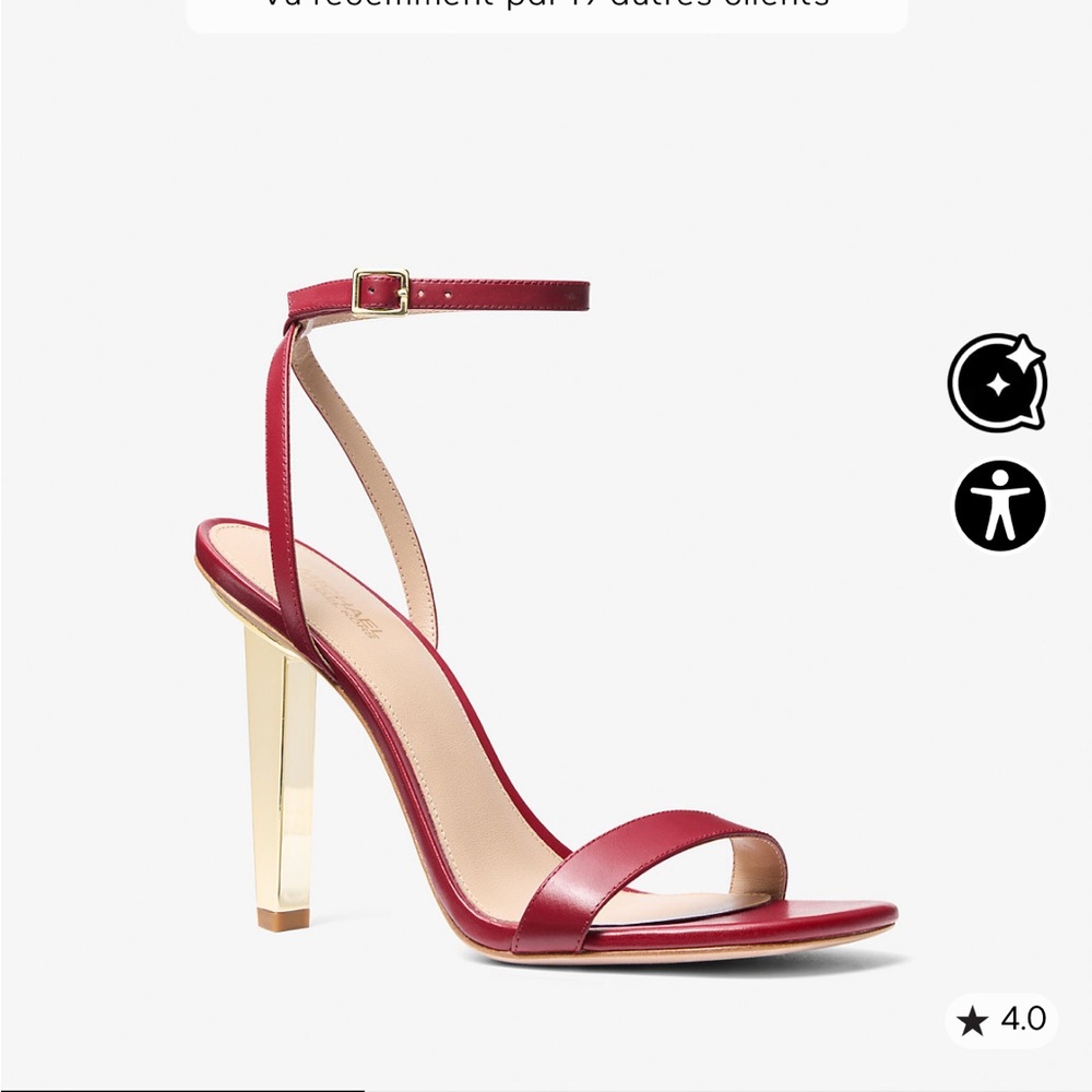 Michael Kors Elegant Red Strappy Heels